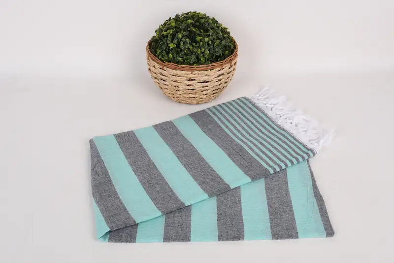 Valentines Day Gift For Him, Summer Gift, Yoga Towel, Bridesmaid Gift Towel, Bachelorette Beach Towel, 68x36 Cotton Striped Towel, Personalized Gift - 4