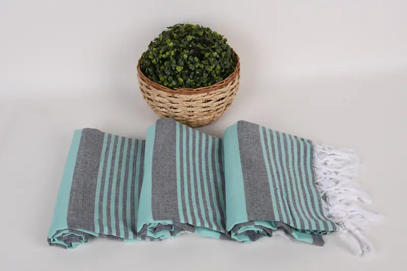 Valentines Day Gift For Him, Summer Gift, Yoga Towel, Bridesmaid Gift Towel, Bachelorette Beach Towel, 68x36 Cotton Striped Towel, Personalized Gift - 8