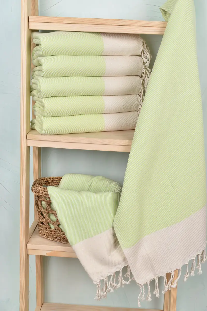 Turkish towel bulk order for wedding gifts, Bridal Shower Gift, Custom Gift, Gift For Bride, 70x40 Cotton Striped Towel, Monogrammed Beach Towel - 3