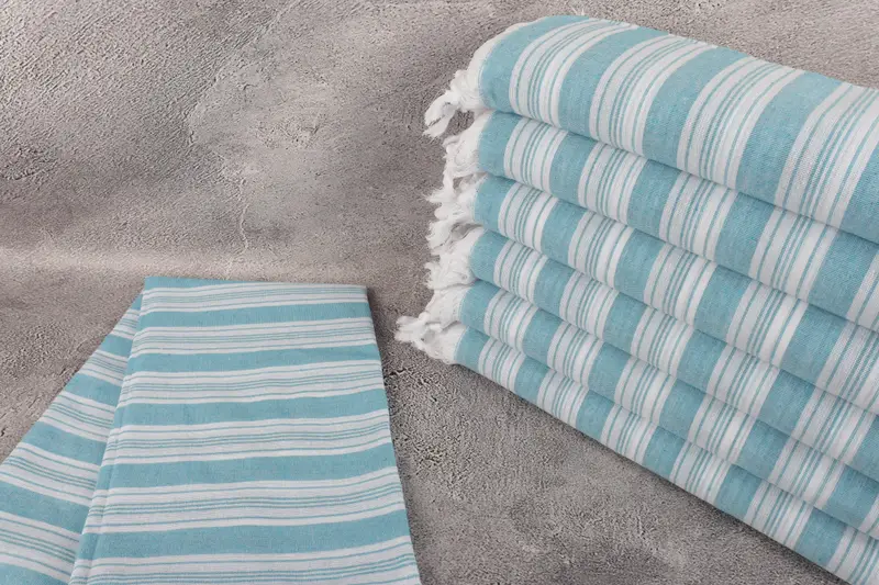 Turkish Towel USA, Bachelor Party Favors, Absorbent Turkish towel, Embroidered Turkish Towel, Housewarming Gift, 70x40 Cotton Striped Towel - 2