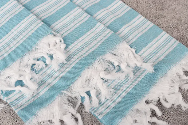 Turkish Towel USA, Bachelor Party Favors, Absorbent Turkish towel, Embroidered Turkish Towel, Housewarming Gift, 70x40 Cotton Striped Towel - 5