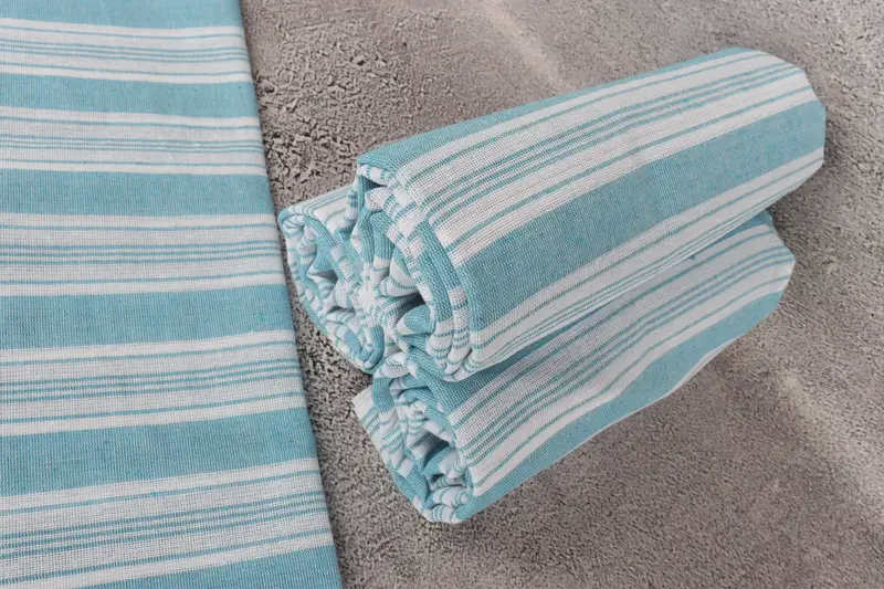 Turkish Towel USA, Bachelor Party Favors, Absorbent Turkish towel, Embroidered Turkish Towel, Housewarming Gift, 70x40 Cotton Striped Towel - 8