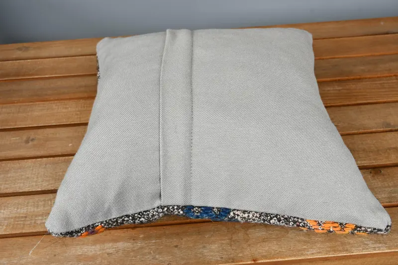 Floor Cushion Case, Retro Pillow Sham, Boho Pillow, Cushion Case, 14x14 Brown Pillow Case, Throw Kilim Pillow, Gift Pillow - 5