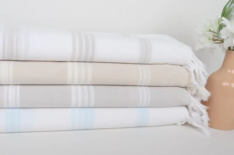 Personalized Turkish Towel, Monogram Beach Towel, 70x36 Cotton Striped Towel, Turkish Towel Monogram, Wedding Day Gift For Bride, Luxury towel - 2