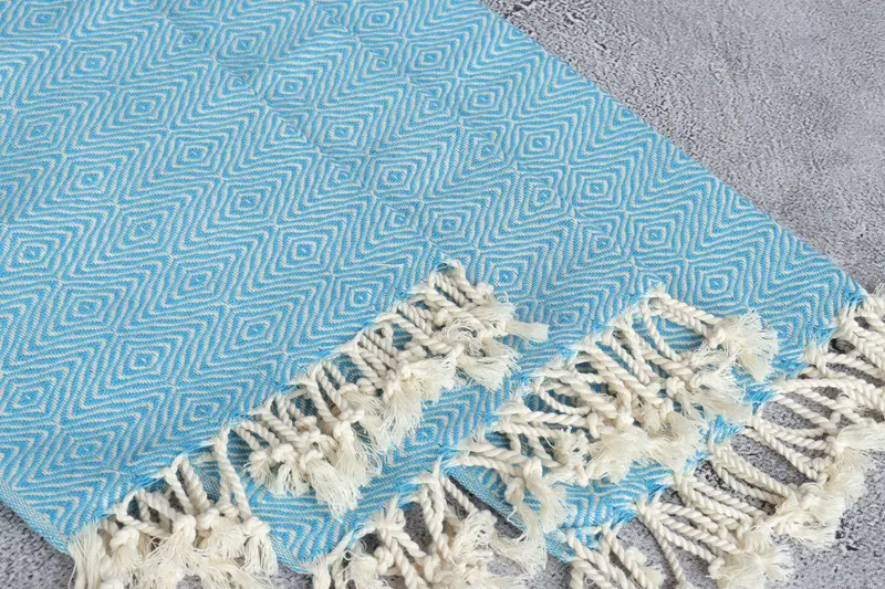 36x18 Cotton Zigzag Diamond Towel, Turkish Towel Hand Towel, Personalized Gifts, Personalized Turkish Towel, Organic Towel, Turkish Tea Towel - 5