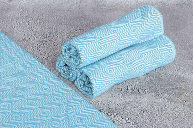 36x18 Cotton Zigzag Diamond Towel, Turkish Towel Hand Towel, Personalized Gifts, Personalized Turkish Towel, Organic Towel, Turkish Tea Towel - 8