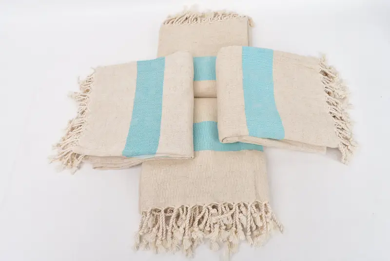 Luxury towel, Bridesmaid Gift, 70x36 Linen Striped Towel, Xmas Gifts, Beach Theme Wedding Gift, Spa Towel, Organic Turkish towel, Decorative Towel - 6