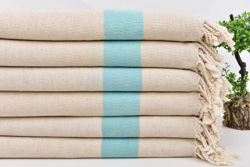 Luxury towel, Bridesmaid Gift, 70x36 Linen Striped Towel, Xmas Gifts, Beach Theme Wedding Gift, Spa Towel, Organic Turkish towel, Decorative Towel - 3