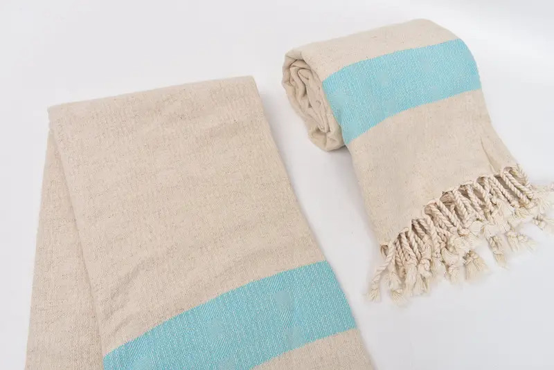 Luxury towel, Bridesmaid Gift, 70x36 Linen Striped Towel, Xmas Gifts, Beach Theme Wedding Gift, Spa Towel, Organic Turkish towel, Decorative Towel - 7