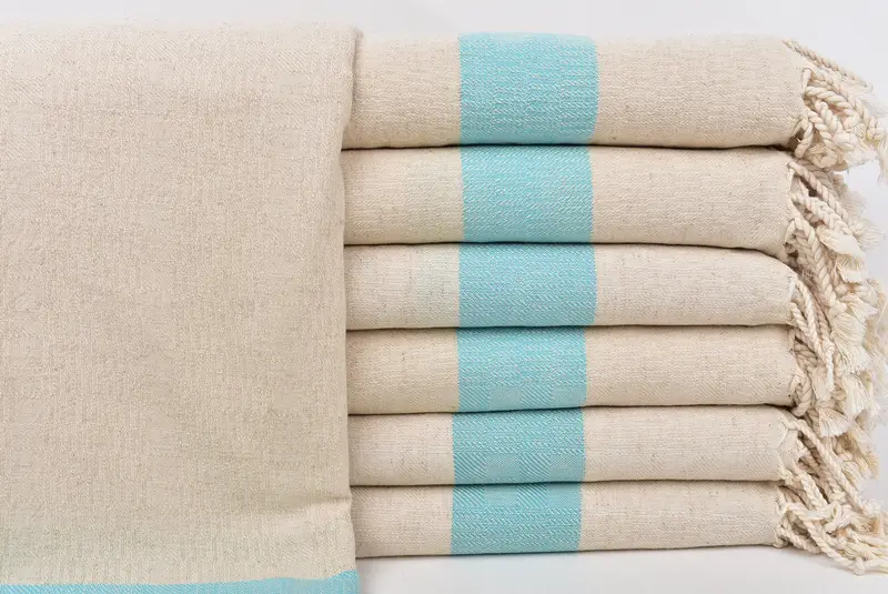 Luxury towel, Bridesmaid Gift, 70x36 Linen Striped Towel, Xmas Gifts, Beach Theme Wedding Gift, Spa Towel, Organic Turkish towel, Decorative Towel - 1