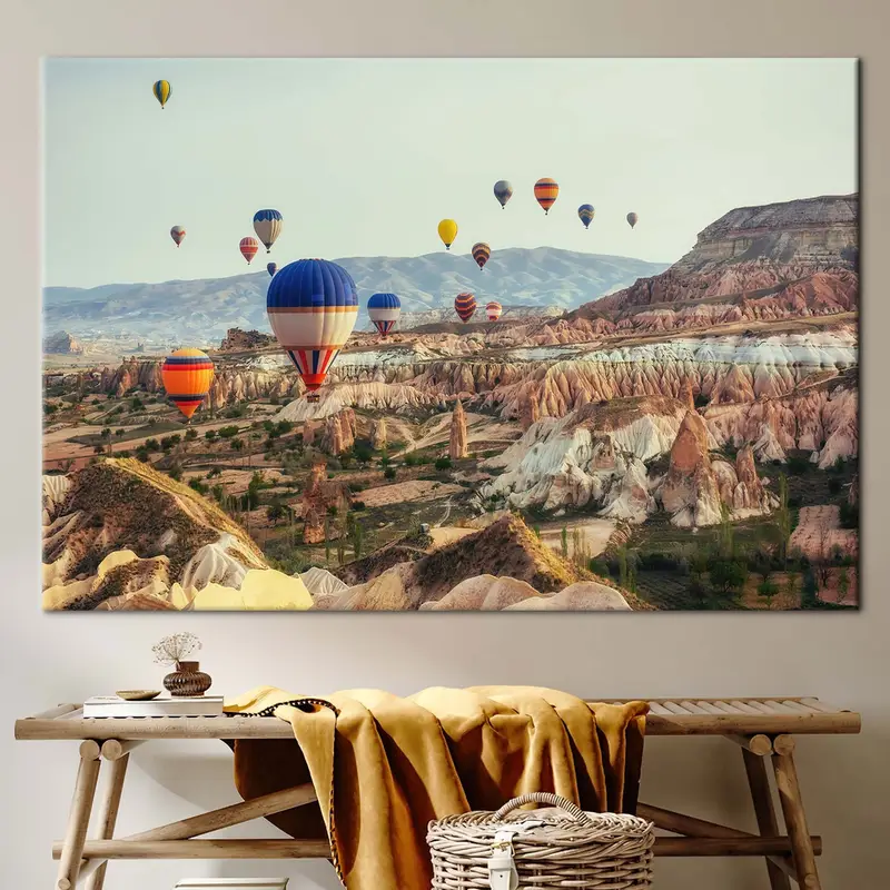 Enchanting Sunrise at Cappadocia Air Balloon Canvas Print