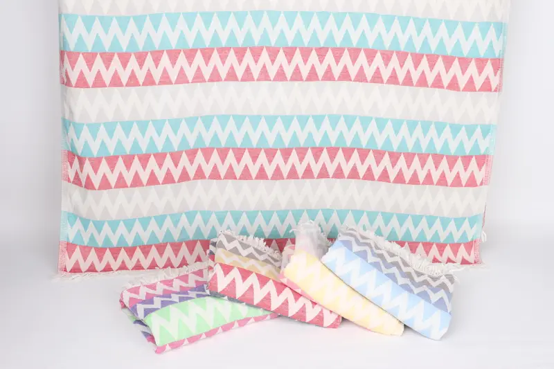 Custom Towel, 70x40 Cotton Zigzag Design Towel, Bachelorette Party Gifts, Scarf Towel, Personalized Beach Towel, Gym Towel, Anniversary Gift For Her - 8