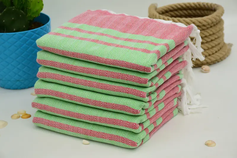 Turkish Beach Towel Personalized, 64x40 Cotton Chevron Towel, Customized Towels, Quick-dry peshtemal, Custom Beach Towel, Sand-free towel - 4