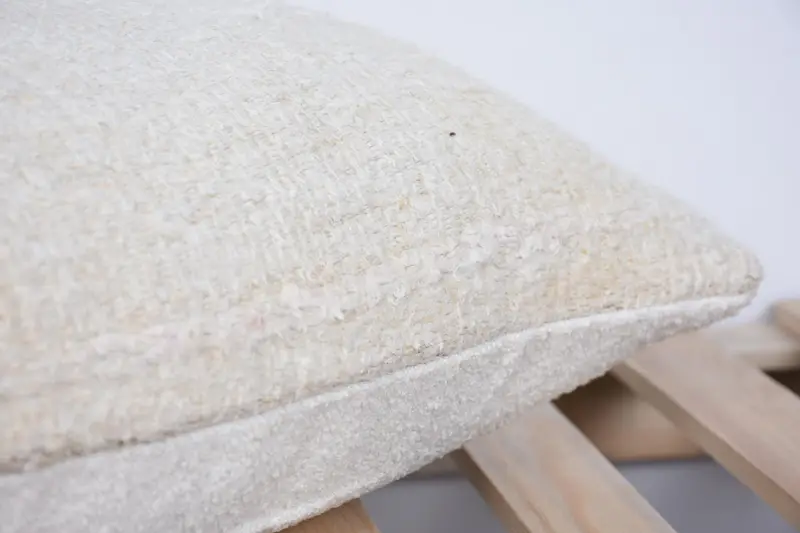Natural Pillow Sham, Kilim Pillow Cover, Cushion, 12x20 White Pillow, Vintage Kilim Throw Pillow, Boho Throw Pillow, Handmade Kilim Cushion - 7