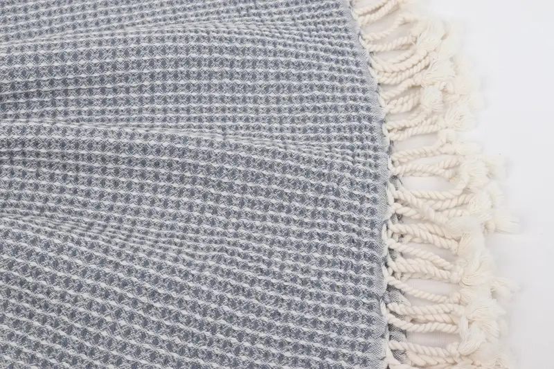 Organic towel, Personalized Beach Towel, First Wedding Anniversary Gift, House Warming Gift, Lightweight Turkish towel, 68x36 Cotton Waffle Towel - 8