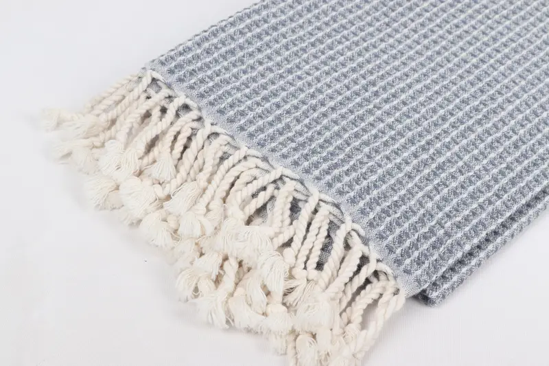 Organic towel, Personalized Beach Towel, First Wedding Anniversary Gift, House Warming Gift, Lightweight Turkish towel, 68x36 Cotton Waffle Towel - 7