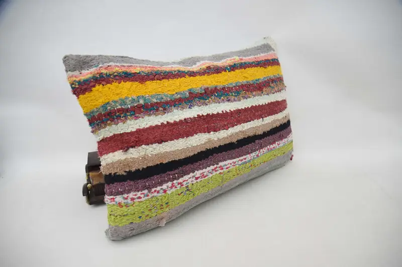 Personalized Gift Pillow Pillow Sham, Vintage Kilim Pillow, Kilim Pillow, Authentic Pillow Cover, Pillow, 16x24 Green Pillow Cover, Turkish Pillow - 3
