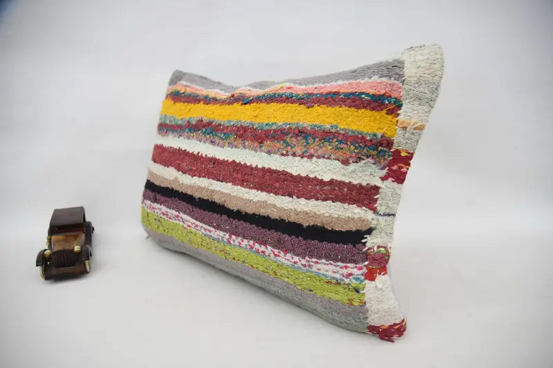 Personalized Gift Pillow Pillow Sham, Vintage Kilim Pillow, Kilim Pillow, Authentic Pillow Cover, Pillow, 16x24 Green Pillow Cover, Turkish Pillow - 5