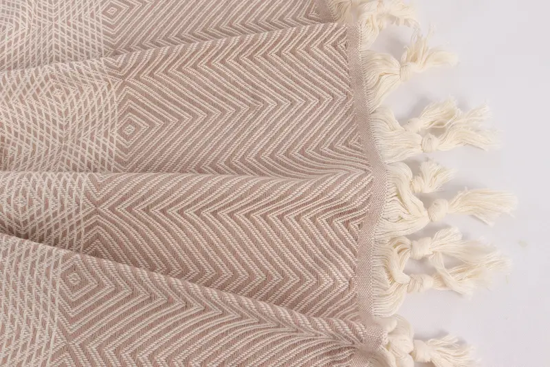 92x80 Cotton Diamond Towel, Oversized Beach Towel, Handmade Gift, Throw Blanket, Boho Throw Blankets, Turkish Blanket, Turkish Throw Blanket - 8