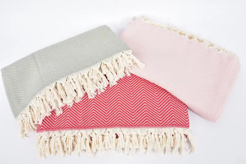 Turkish Beach Blanket, Wedding Favors, Organic Beach Blanket, 92x80 Cotton Striped Towel, Custom Blanket, Throw Blanket Couch, Handmade Gift - 8