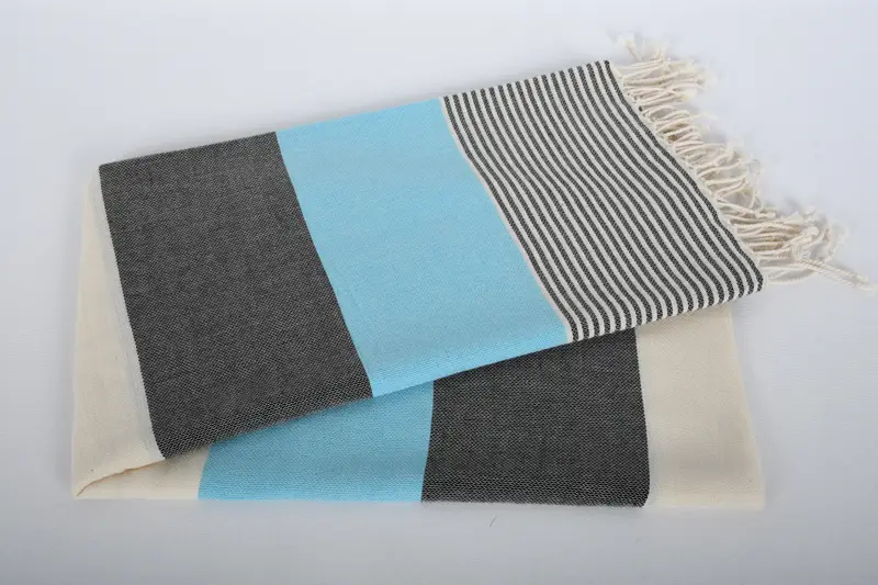 Monogram Turkish Towel, Peshtemal Towel, Bridal Gifts, 68x40 Cotton Striped Towel, Bachelorette Party Favors, Beach Size Towel, Custom Beach Towel - 5