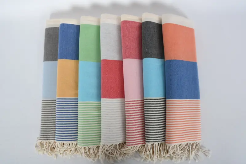 Monogram Turkish Towel, Peshtemal Towel, Bridal Gifts, 68x40 Cotton Striped Towel, Bachelorette Party Favors, Beach Size Towel, Custom Beach Towel - 2