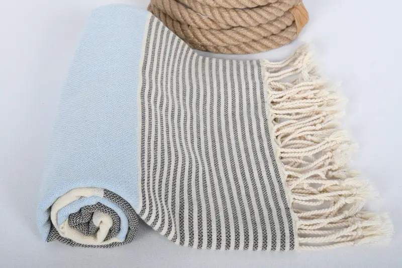 Monogram Turkish Towel, Peshtemal Towel, Bridal Gifts, 68x40 Cotton Striped Towel, Bachelorette Party Favors, Beach Size Towel, Custom Beach Towel - 8
