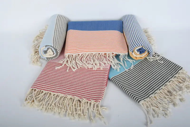 Monogram Turkish Towel, Peshtemal Towel, Bridal Gifts, 68x40 Cotton Striped Towel, Bachelorette Party Favors, Beach Size Towel, Custom Beach Towel - 7