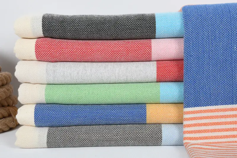 Monogram Turkish Towel, Peshtemal Towel, Bridal Gifts, 68x40 Cotton Striped Towel, Bachelorette Party Favors, Beach Size Towel, Custom Beach Towel - 1