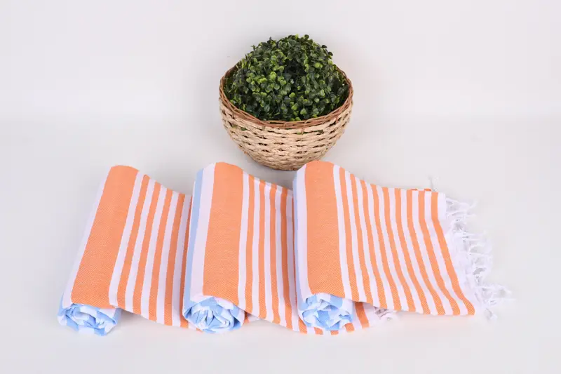 Gift For Wedding Day, 68x36 Cotton Striped Towel, Beach Towel Bulk, Valentines Day Gift Idea, Unique Wedding Gift, Handmade Gift, Bridal Shower Gift - 8