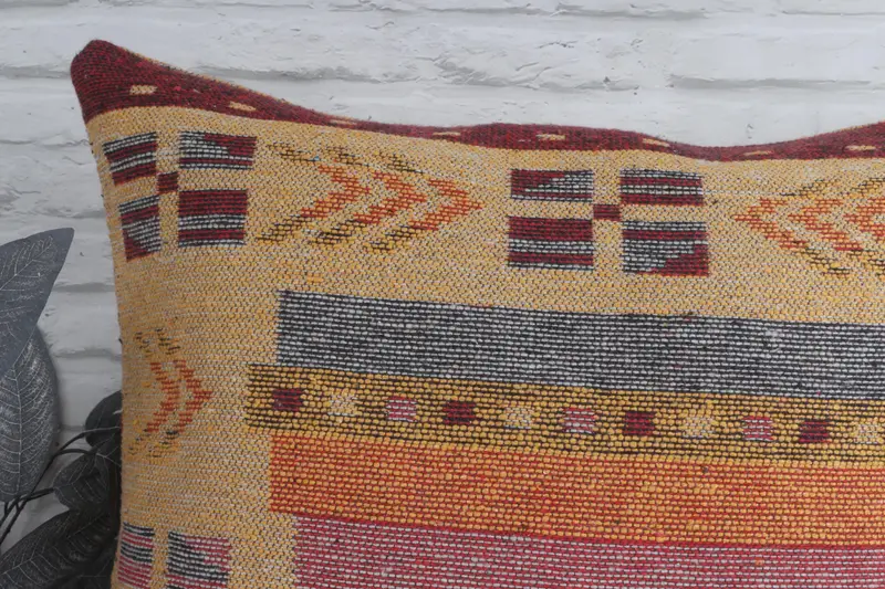 Kilim Pillow Cover, Pillow for Sofa, 28x28 Beige Pillow, Bed Pillow Case, Retro Throw Cushion, Pillow Case, Turkish Kilim Pillow - 2