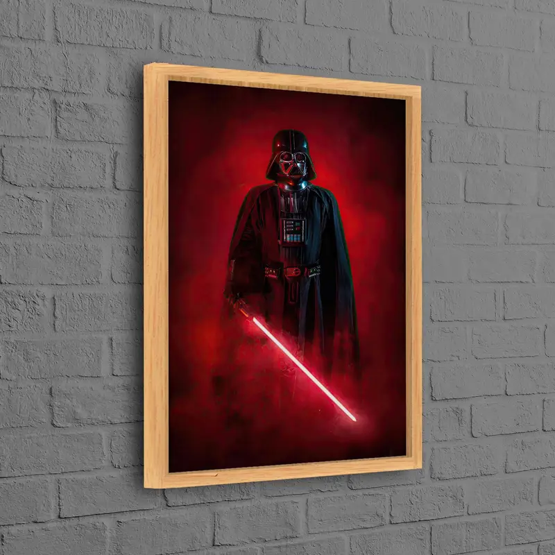 Trendy Red & Black Canvas for Man Cave or Boy Room