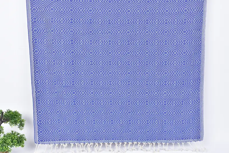 Turkish Towel Monogram, 76x40 Cotton Diamond Towel, Beach Towel Gift, Bride Gift, Wedding Favors, Lightweight Turkish towel, Luxury Beach Towel - 7