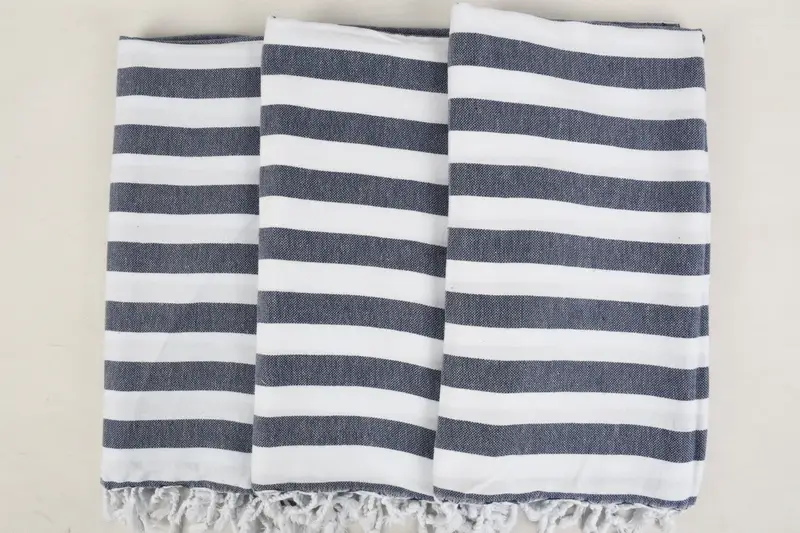 Organic Turkish towel, 68x36 Cotton Striped Towel, Turkish Towel Bulk, Custom Wedding Gift, Personalized Gifts, Wedding Day Gift For Bride - 3
