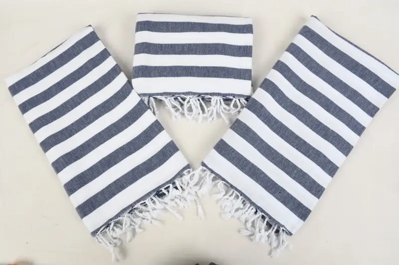 Organic Turkish towel, 68x36 Cotton Striped Towel, Turkish Towel Bulk, Custom Wedding Gift, Personalized Gifts, Wedding Day Gift For Bride - 8