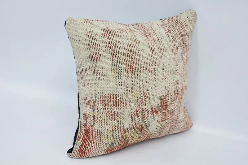 Sofa Pillow, 16x16 White Pillow, Ethnical Kilim Rug Pillow, Pillow, Bed Pillow Cover, Antique Pillows, Vintage Pillow, Outdoor Patio Cushion - 3