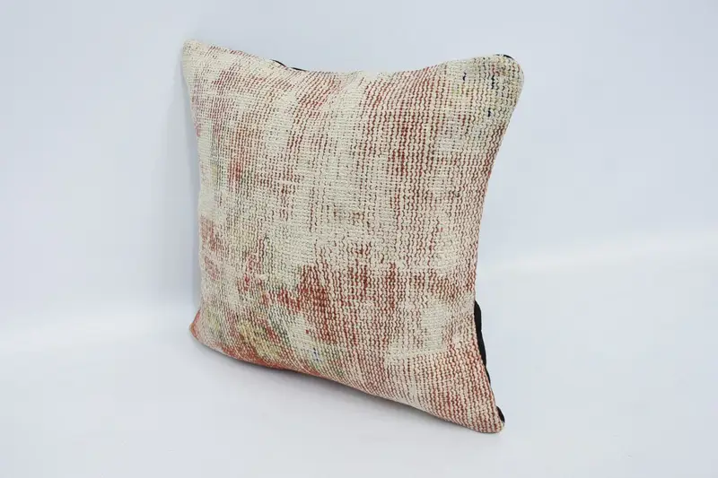 Sofa Pillow, 16x16 White Pillow, Ethnical Kilim Rug Pillow, Pillow, Bed Pillow Cover, Antique Pillows, Vintage Pillow, Outdoor Patio Cushion - 4