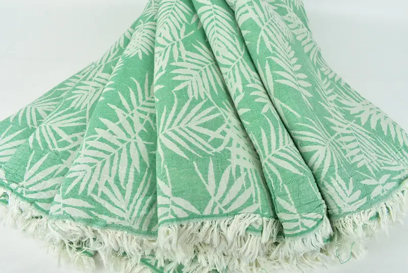 Woven Blanket, Personalized Blanket, 100x80 Cotton Floral Patterned Towel, Halloween Blanket, Boho Throw Blankets, Bachelorette Party Decorations - 6