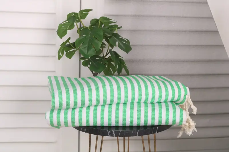 Personalized Gift, Beach Theme Wedding Gift, Handmade Gift, Bathroom Towels, Custom Gift, Summer Towel, 40x18 Cotton Striped Towel, Bridesmaid Gifts - 3