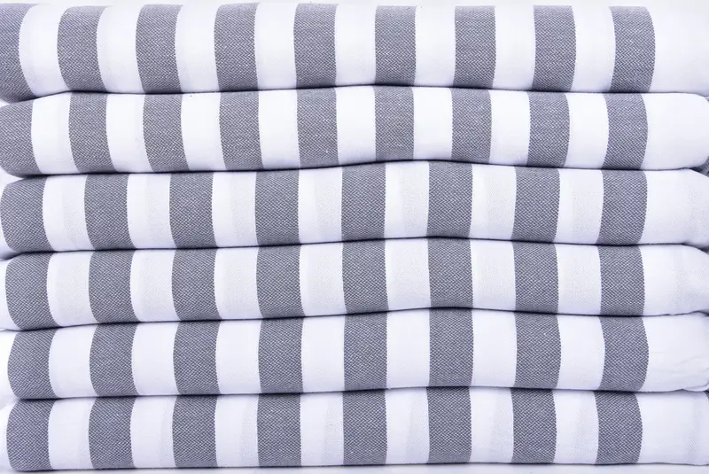 Thin towel, Gift For Her, Valentines Day Gift For Him, Beach Theme Bachelorette Party Gifts, 68x36 Cotton Striped Towel, Absorbent Turkish towel - 2