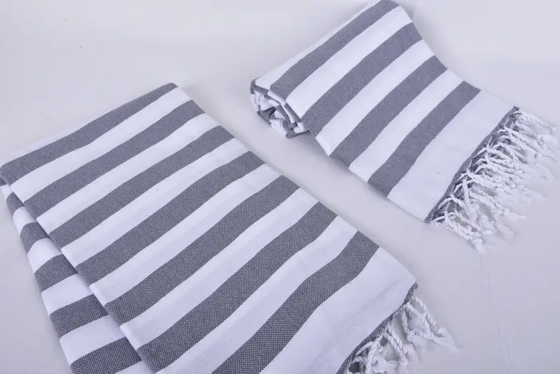 Thin towel, Gift For Her, Valentines Day Gift For Him, Beach Theme Bachelorette Party Gifts, 68x36 Cotton Striped Towel, Absorbent Turkish towel - 7