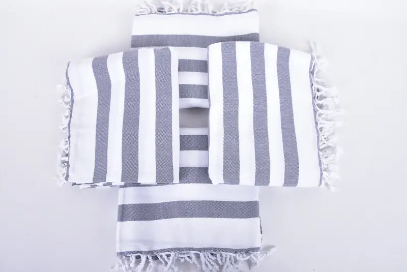Thin towel, Gift For Her, Valentines Day Gift For Him, Beach Theme Bachelorette Party Gifts, 68x36 Cotton Striped Towel, Absorbent Turkish towel - 6
