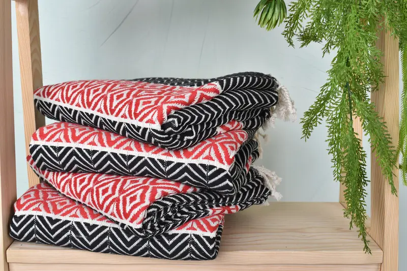 Bridesmaid Gifts, Turkish towel, Peshtemal, Sand-resistant Turkish towel for travel, Beach Towel Bulk, Wedding Gift, 70x40 Cotton Chevron Towel - 7