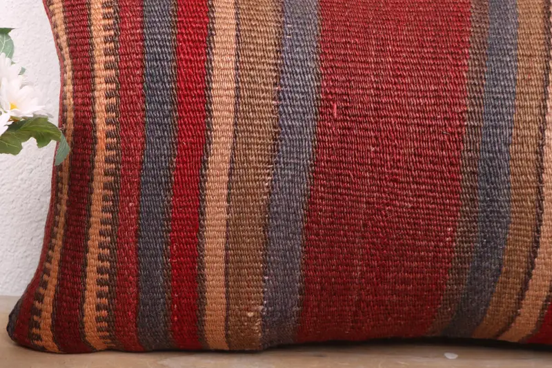 12x24 Red Cushion Case, Traditional Pillow Sham, Gift Pillow, Rustic Pillow Cover, Boho Pillow, Pillow, Boho Pillow Sham Cover, Customized Cushion - 3