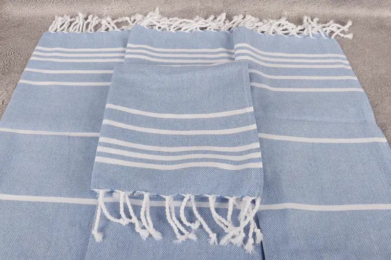 Monogram Kitchen Towel, Beach Theme Wedding Gift, Christmas Gift, Personalized Kitchen Towel, Bridesmaid Gifts, 38x18 Cotton Striped Towel - 4