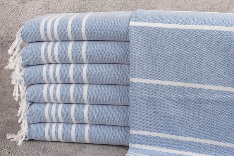 Monogram Kitchen Towel, Beach Theme Wedding Gift, Christmas Gift, Personalized Kitchen Towel, Bridesmaid Gifts, 38x18 Cotton Striped Towel - 1