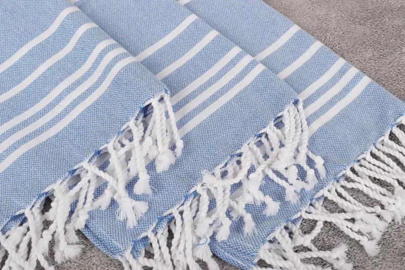 Monogram Kitchen Towel, Beach Theme Wedding Gift, Christmas Gift, Personalized Kitchen Towel, Bridesmaid Gifts, 38x18 Cotton Striped Towel - 5