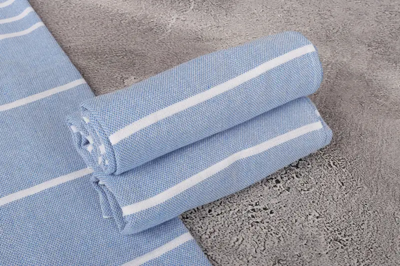 Monogram Kitchen Towel, Beach Theme Wedding Gift, Christmas Gift, Personalized Kitchen Towel, Bridesmaid Gifts, 38x18 Cotton Striped Towel - 7