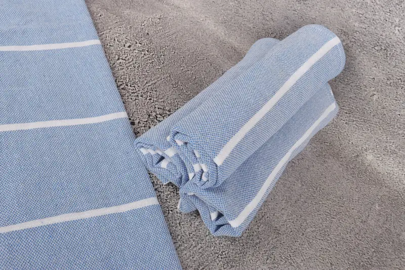 Monogram Kitchen Towel, Beach Theme Wedding Gift, Christmas Gift, Personalized Kitchen Towel, Bridesmaid Gifts, 38x18 Cotton Striped Towel - 8