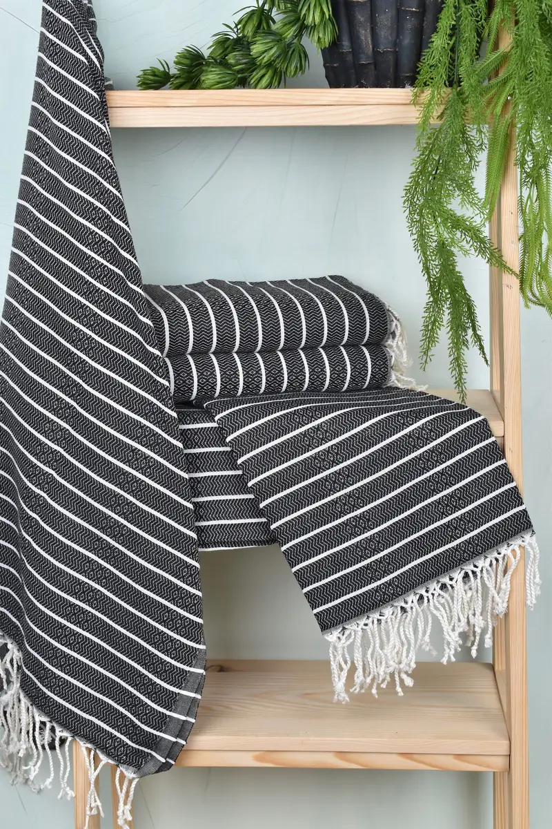 Memorial Gift, Scarf Towel, Mexico Bachelorette Party Gifts, Quick-Dry Beach Towel, 70x40 Cotton Striped Towel, Turkish hand towel, Fouta towel - 6